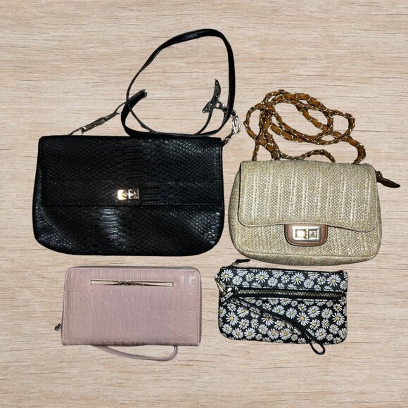 Lot of 4 Assorted Purses Wristlets Bags Mixed Brands Excellent Condition - Picture 1 of 5